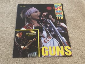 Guns N' Roses Gene Simmons Kiss teen magazine clipping rockers stage tour