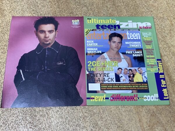 Aaron Carter Chris Kirkpatrick Nsync teen article Bop - Image 2