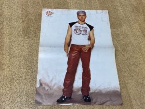 Justin Timberlake Backstreet Boys teen magazine centerfold red leather pants Bop