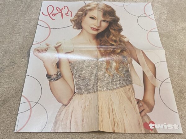 Taylor Swift Cody Simpson teen magazine poster beautiful dress Pop Star Twist