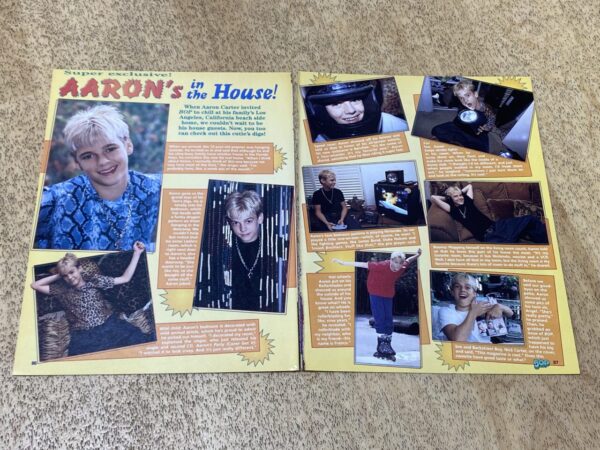 Aaron Carter Chris Kirkpatrick Nsync teen article Bop