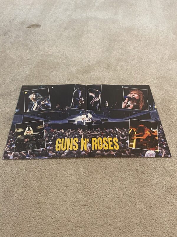 Guns N' Roses teen magazine poster clipping stage tour fans rock pix
