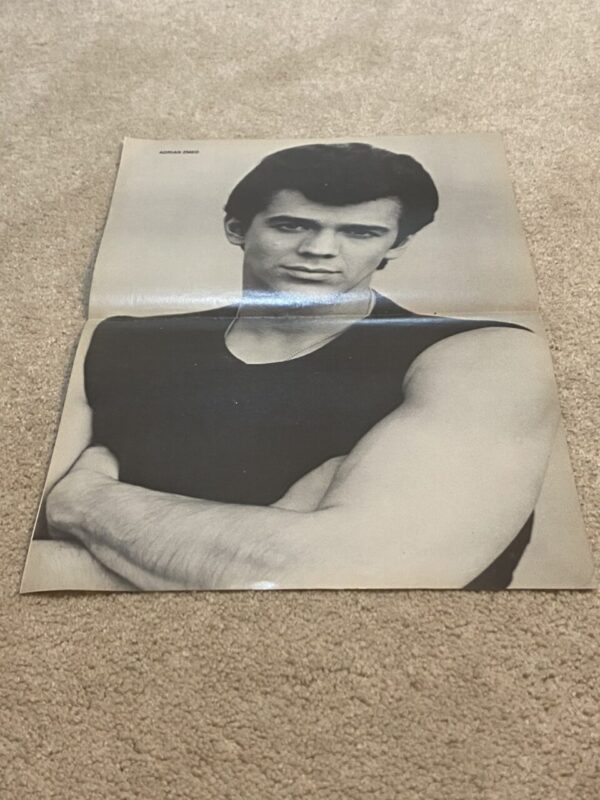 Adrian Zmed Erin Moran teen magazine poster muscles clipping black and white pix