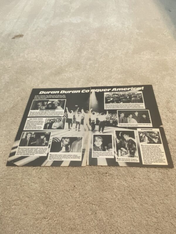 Duran Duran teen magazine pinup clipping Conquer America Teen Beat pix fans