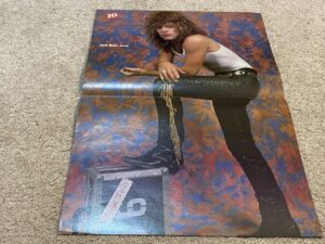 Jon Bon Jovi Christopher Barnes teen magazine poster clipping pix stage set pix
