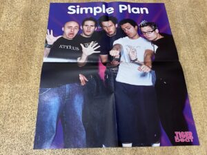Simple Plan Orlando Bloom teen magazine poster rock stars