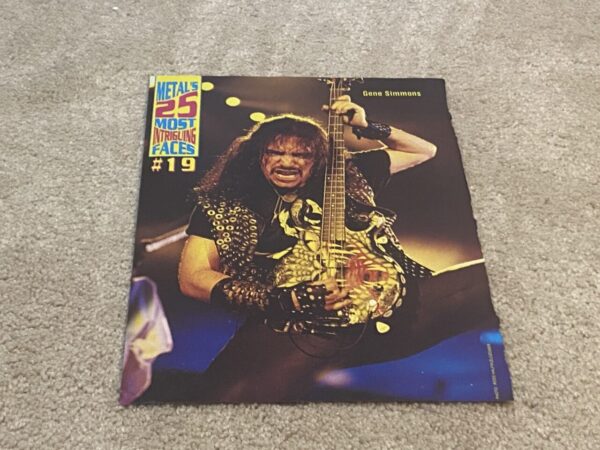 Guns N' Roses Gene Simmons Kiss teen magazine clipping rockers stage tour - Image 3