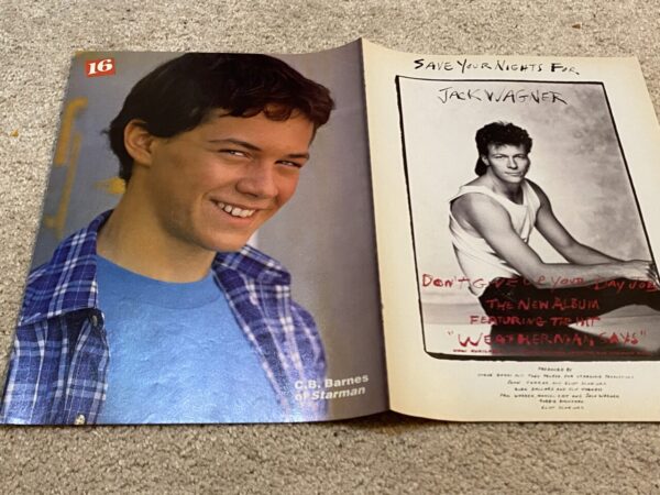 Jon Bon Jovi Christopher Barnes teen magazine poster clipping pix stage set pix - Image 2