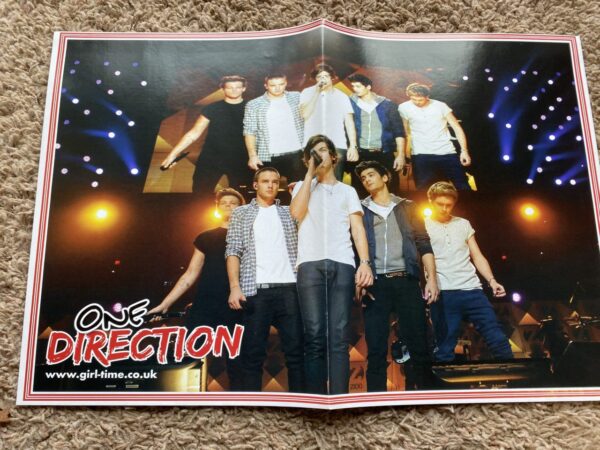 One Direction teen magazine poster clipping black pants Girl Time UK rare