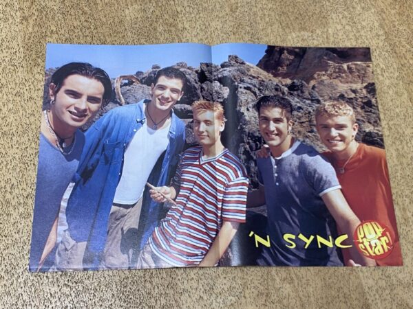 Justin Timberlake Nsync teen magazine centerfold Pop beach music video
