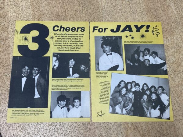 Jay Ferguson teen magazine pinup 3 cheers for Jay Tee! Set