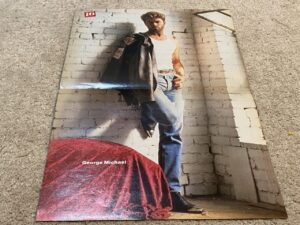 Alyssa Milano George Michael Davy Jones teen magazine poster clipping Wham pix