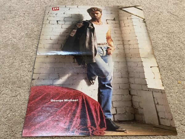 Alyssa Milano George Michael Davy Jones teen magazine poster clipping Wham pix