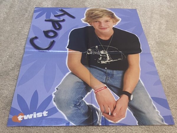 Taylor Swift Cody Simpson teen magazine poster beautiful dress Pop Star Twist - Image 2