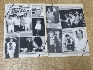 Duran Duran teen magazine pinup clipping photo album 4 page