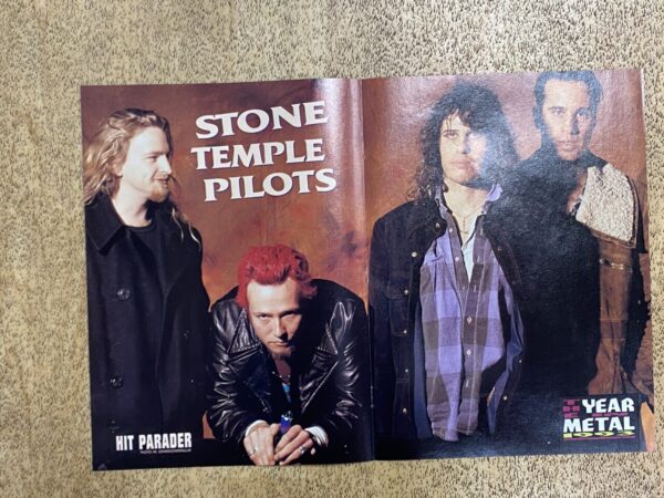 Stone Temple Pilots teen magazine centerfold Year of Metal 1993 Hit Parader pix
