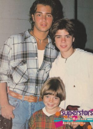 Jonathan Jackson Joey Lawrence Matthew Lawrence teen magazine pinup clipping