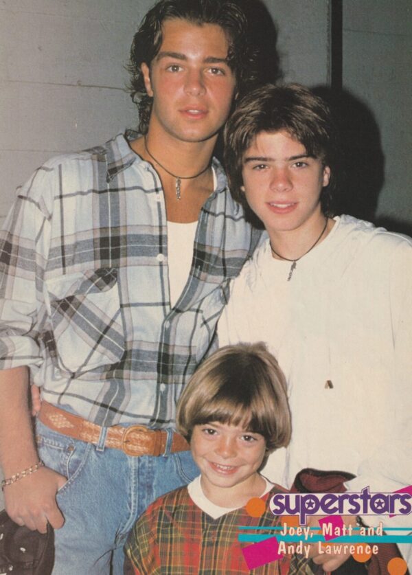 Jonathan Jackson Joey Lawrence Matthew Lawrence teen magazine pinup clipping