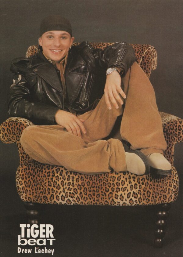 98 Degrees Drew Lachey Five 5 teen magazine pinup clipping leppard chair 16 mag pop star