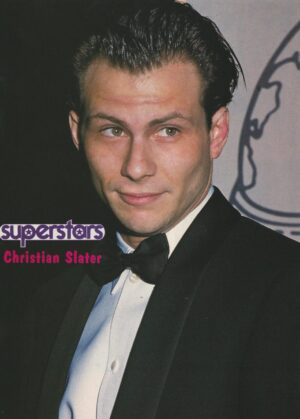 Christian Slater teen magazine pinup suit tie Superstars pix