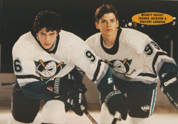 Joshua Jackson Vincent Larusso teen magazine pinup clipping Mighty Ducks Teen Machine 90's ice hockey