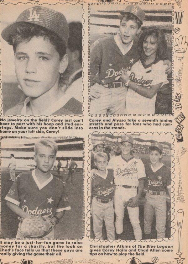Brian Bloom Alyssa Milano teen magazine clipping Q and A Teen Machine - Image 2