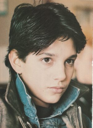 Ralph Macchio teen magazine pinup clipping double sided jean shirt headshot teen idol pix