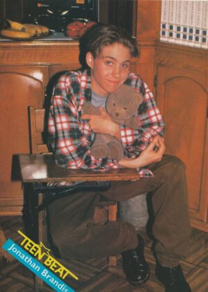 Jonathan Brandis Grant Show teen magazine pinup clipping brown desk Teen Beat 90's bear