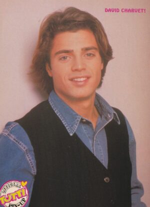 David Charvet The Party teen magazine pinup clipping jean shirt pix Baywach modeling Tutti Frutti 90's hunk