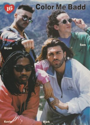 Color Me Badd teen magazine pinup clipping outside sun glasses 16 mag pix