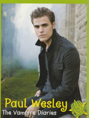 Paul Wesley teen magazine pinup clipping Vampire Diaries fog teen crush Pop Star pix