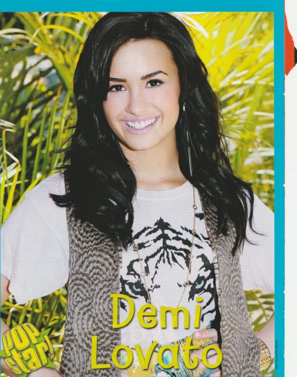 Paul Wesley Demi Lovato teen magazine pinup clipping Vampire Diaries fog teen crush Pop Star pix - Image 2