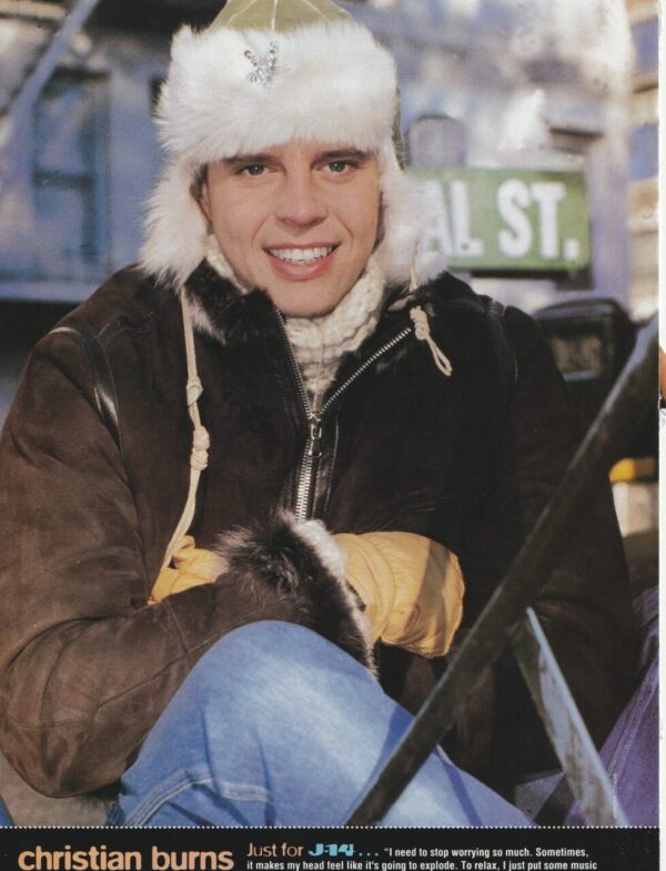 Ryan Phillippe Christian Burns BBMAK teen magazine pinup clipping hat jeans gloves pix - Image 2