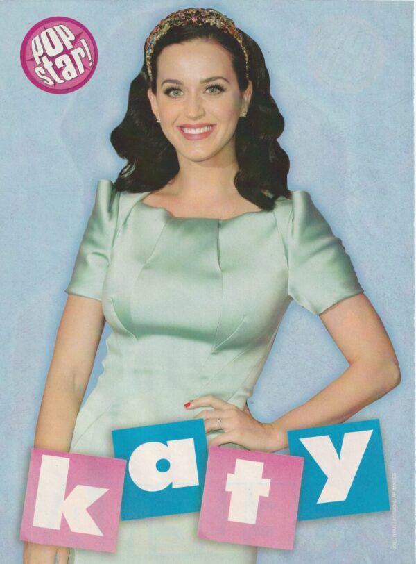 Selena Gomez Katy Perry teen magazine pinup jean shirt Pop Star pix - Image 2