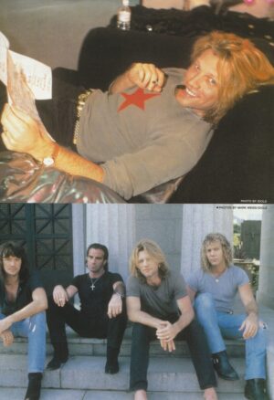 Jon Bon Jovi teen magazine pinup clipping steps barefoot pix