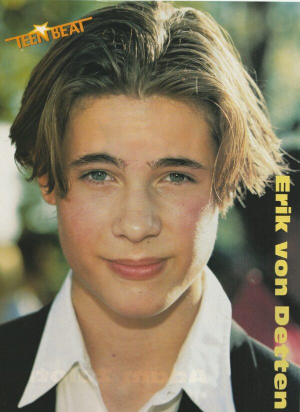 Adam Zolotin Erik Von Detten teen magazine pinup blue jacket Teen Beat - Image 2