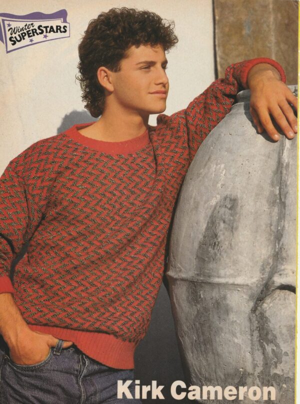 River Phoenix Kirk Cameron teen magazine pinup headshot Superstar rocks 80's - Image 2