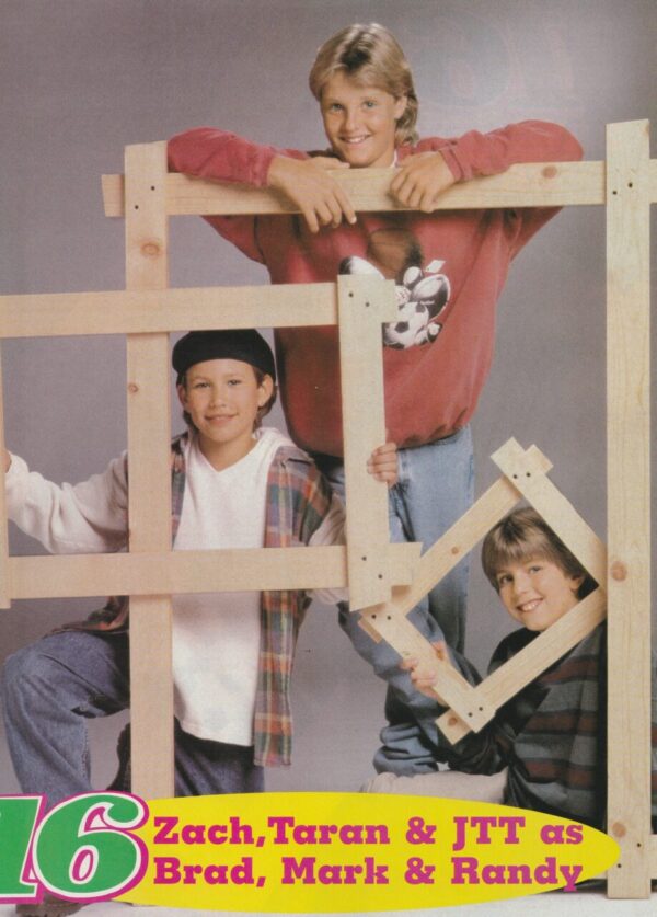 Jonathan Taylor Thomas Taran Noah Smith Zachery Ty Bryan teen magazine pinup Home Improvement promo photo shoot 1994 16 mag