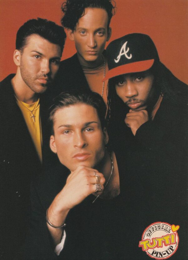 David Lascher Color Me Badd teen magazine pinup clipping jeans Tutti Frutti pix - Image 2