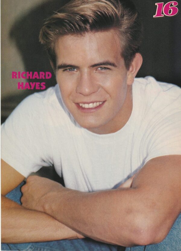 Saved By the Bell New Class Richard Hayes teen magazine Running the Halls pix - Image 2