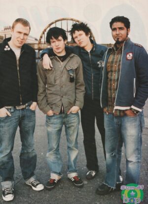 Sum 41 teen magazine pinup clipping hands pockets Bop