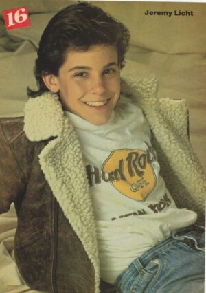 Jeremy Licht Trey Ames teen magazine pinup clipping Hard Rock t-shirt 16 mag
