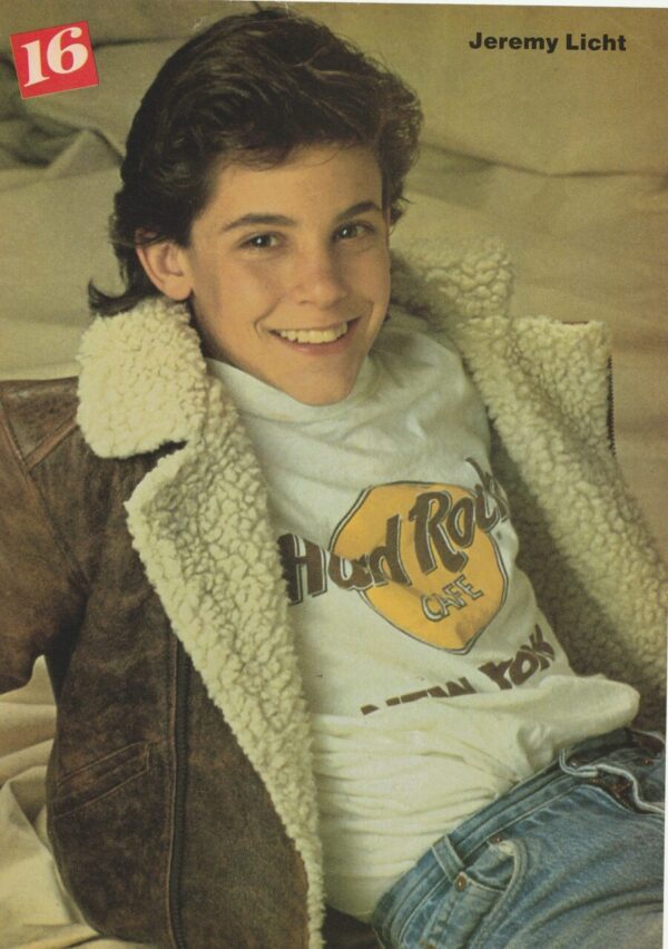 Jeremy Licht Trey Ames teen magazine pinup clipping Hard Rock t-shirt 16 mag