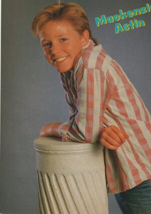 Mackenzie Astin teen pinup clipping modeling young pink shirt preteen Teen Beat