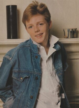 Mackenzie Astin teen pinup clipping modeling young jean shirt preteen Teen Beat