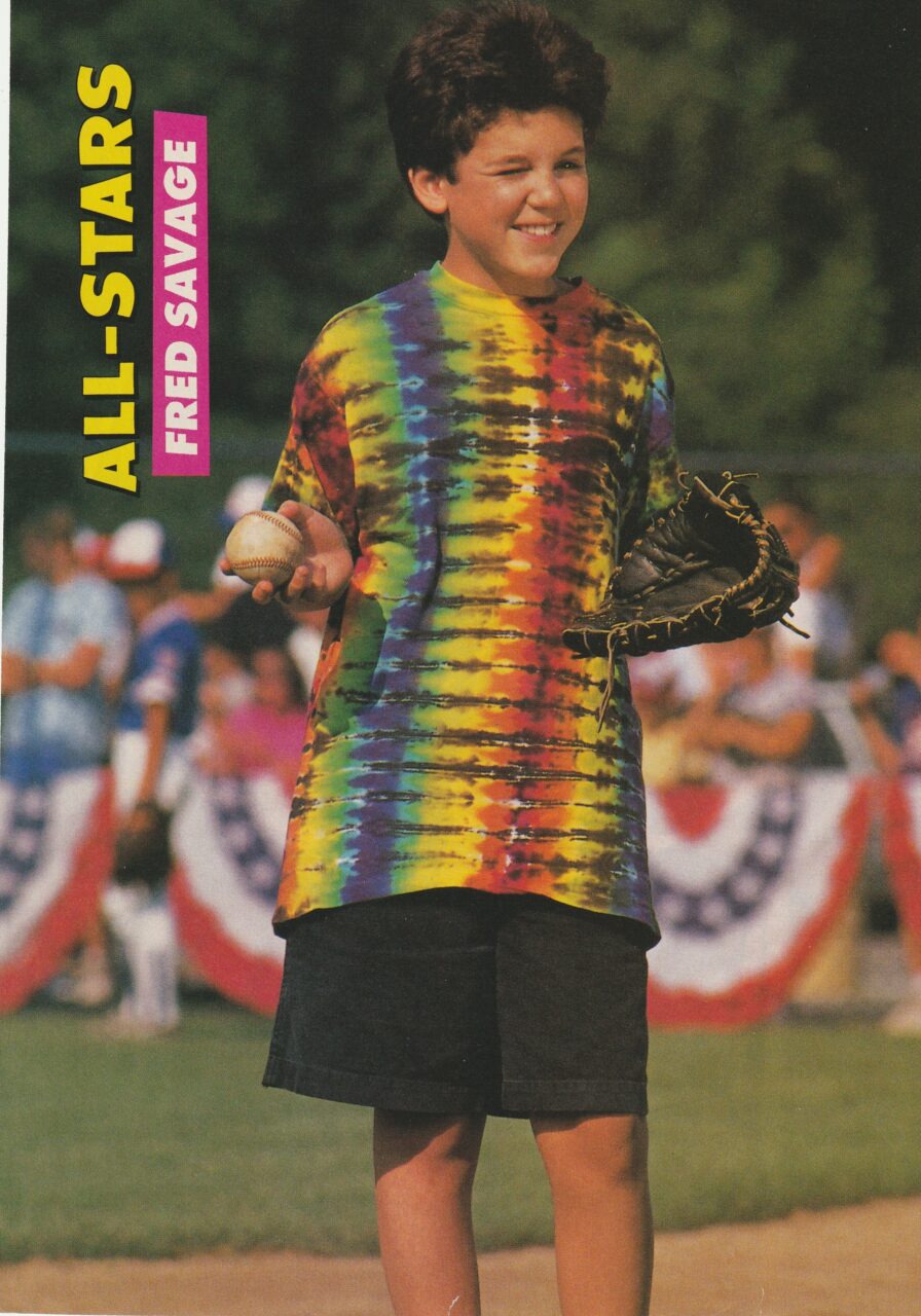 Fred Savage Paula Abdul teen magazine pinup All-Stars baseball shorts preteen - Image 2