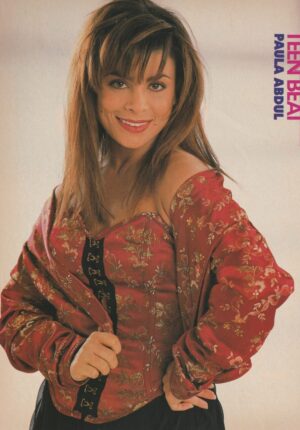 Paula Abdul Neil Patrick Harris teen magazine pinup clipping 90's Straight Up