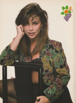 Paula Abdul Jordan Knight teen magazine pinup clipping 90's black bra picture