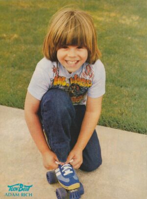Adam Rich teen magazine pinup clipping skates Teen Beat picture grass preteen