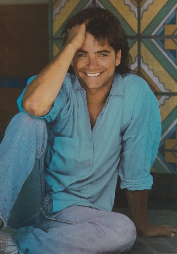 Rob Lowe John Stamos teen magazine pinup clipping beach barefoot sexy pose pix - Image 2